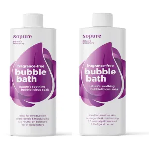 SoPure Fragrance-Free Bubble Bath 1 litre (2 PACK)