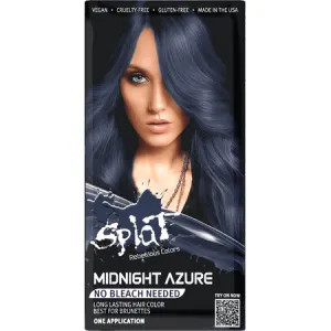 Splat Midnight Complete Kit, Unisex Semi-Permanent Hair Dye Without Bleach, Azure