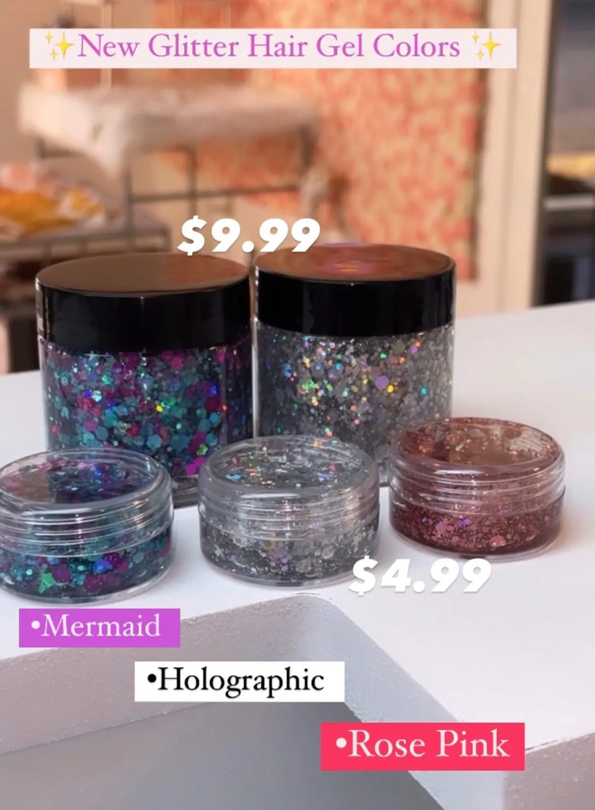 Sports Hair/Body Glitter Gel