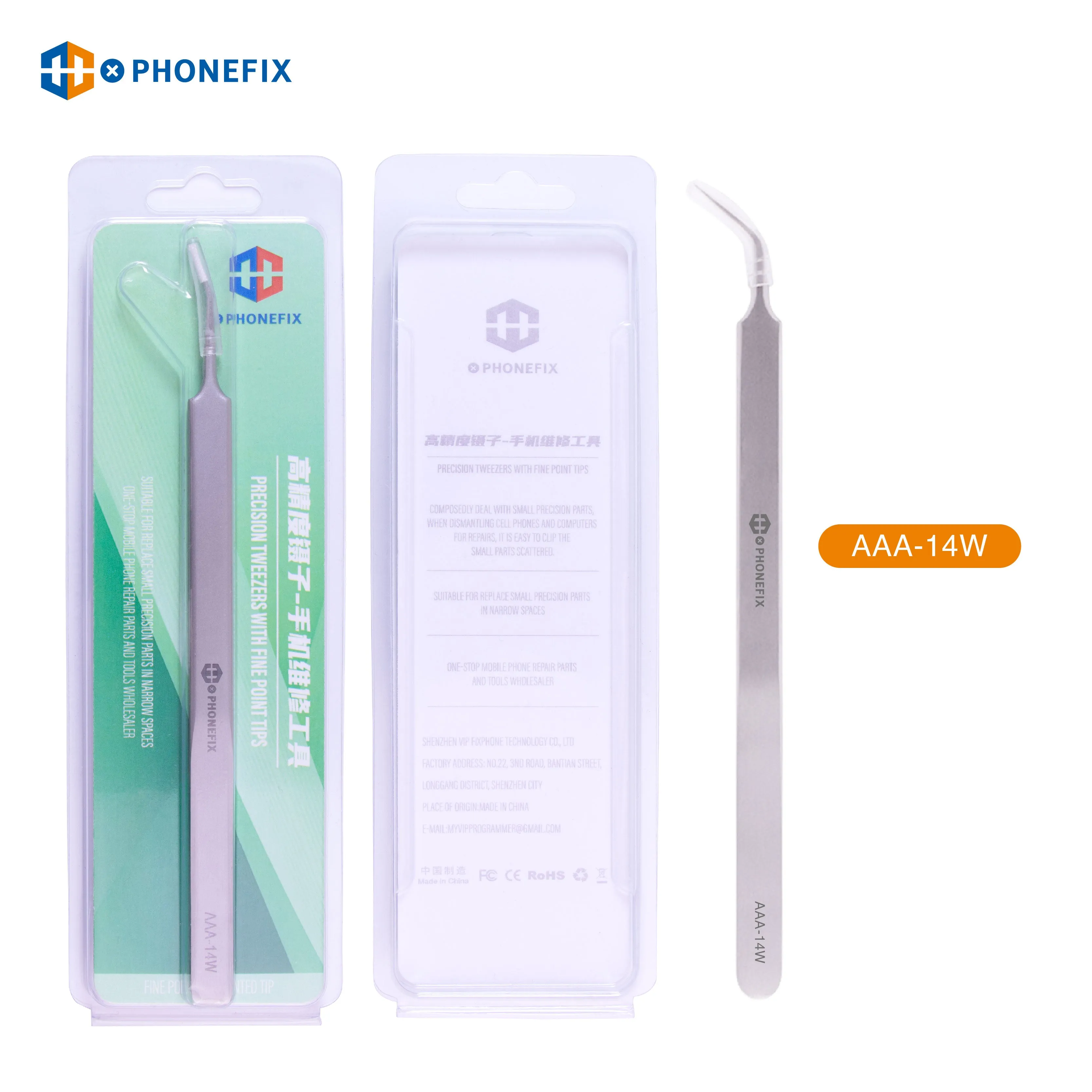 Stainless Steel Anti-Static Tweezers Precision Pointed Tweezers Tool