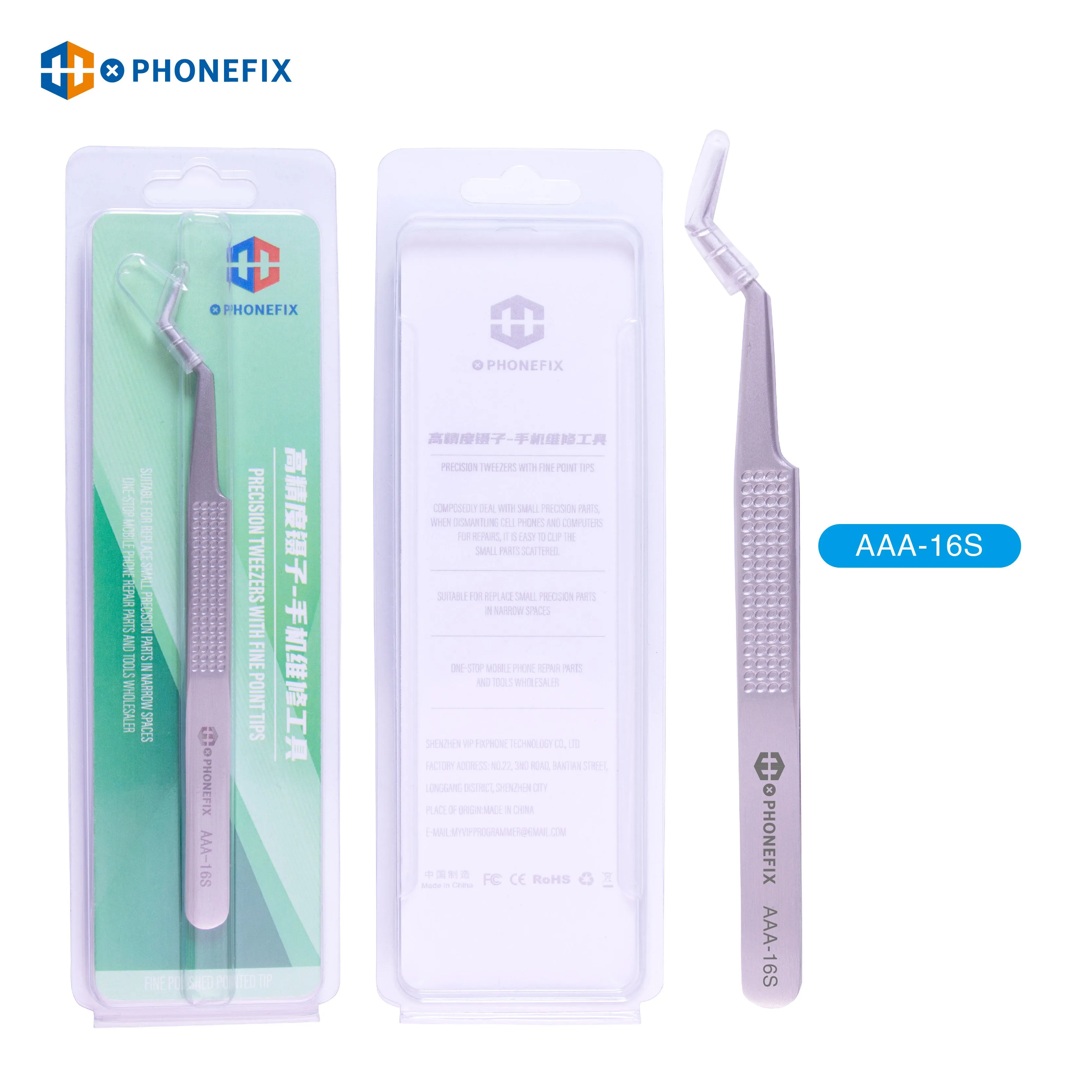 Stainless Steel Anti-Static Tweezers Precision Pointed Tweezers Tool