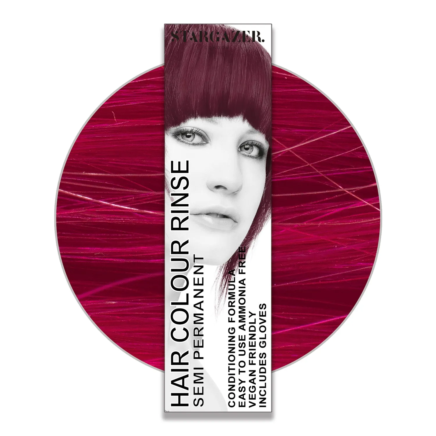 Stargazer Vegan Semi-Permanent Hair Color, Cruelty Free & Ammonia Free Conditioning Super Vibrant Long Lasting Hair Dye Made In The UK. Same Great Formula Since 1984, Includes Disposable Gloves For Application, 2.37 fl. oz. 2