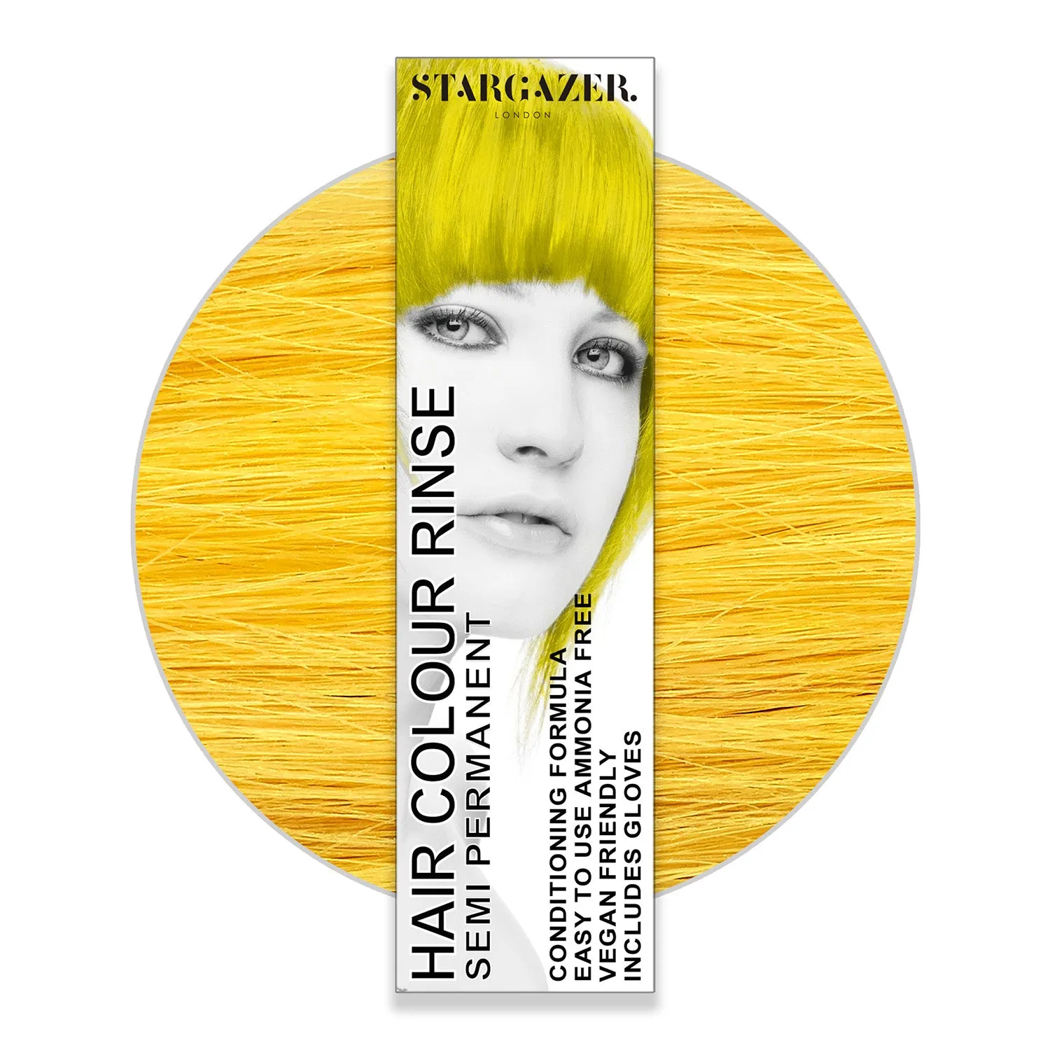 Stargazer Vegan Semi-Permanent Hair Color, Cruelty Free & Ammonia Free Conditioning Super Vibrant Long Lasting Hair Dye Made In The UK. Same Great Formula Since 1984, Includes Disposable Gloves For Application, 2.37 fl. oz. 2
