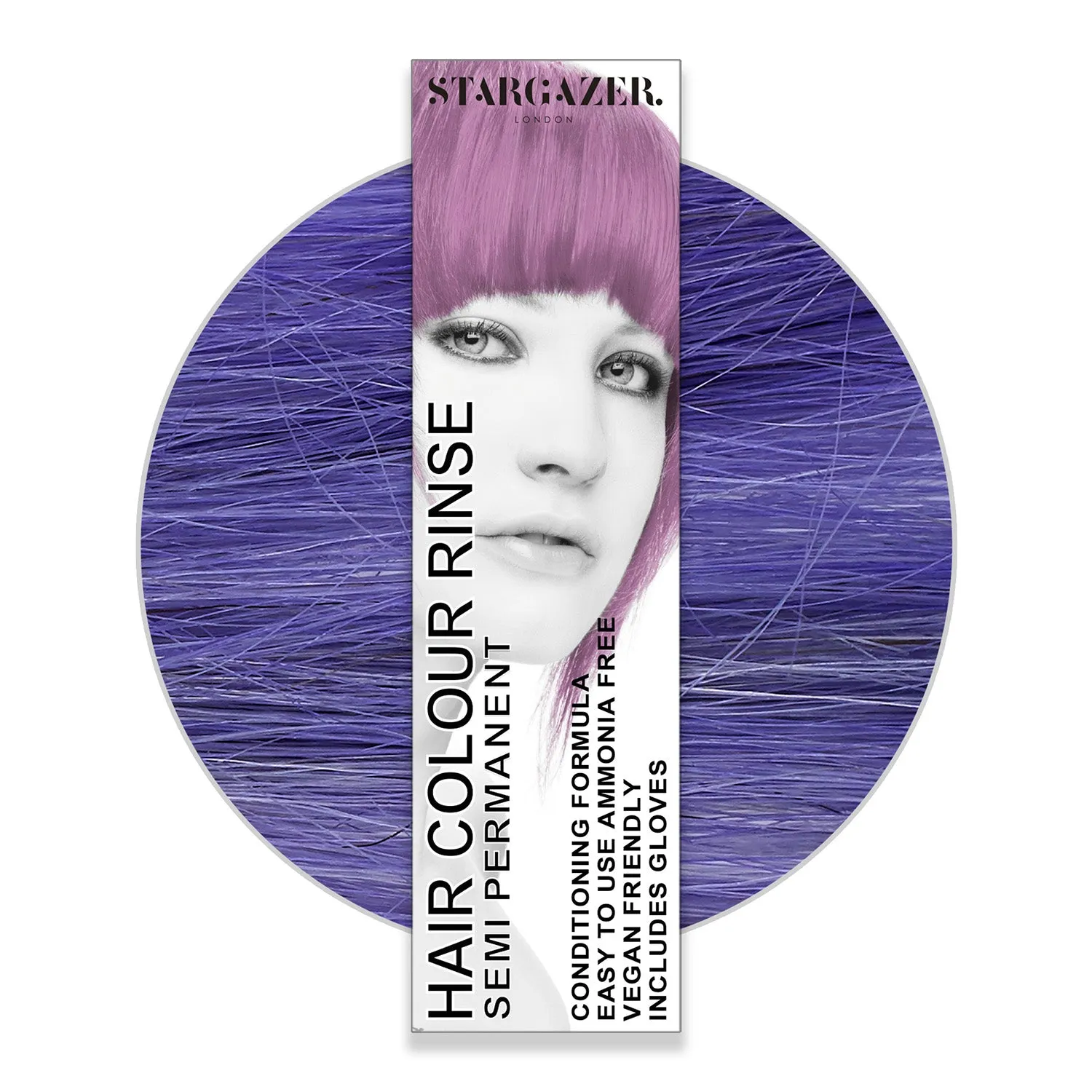 Stargazer Vegan Semi-Permanent Hair Color, Cruelty Free & Ammonia Free Conditioning Super Vibrant Long Lasting Hair Dye Made In The UK. Same Great Formula Since 1984, Includes Disposable Gloves For Application, 2.37 fl. oz. 2