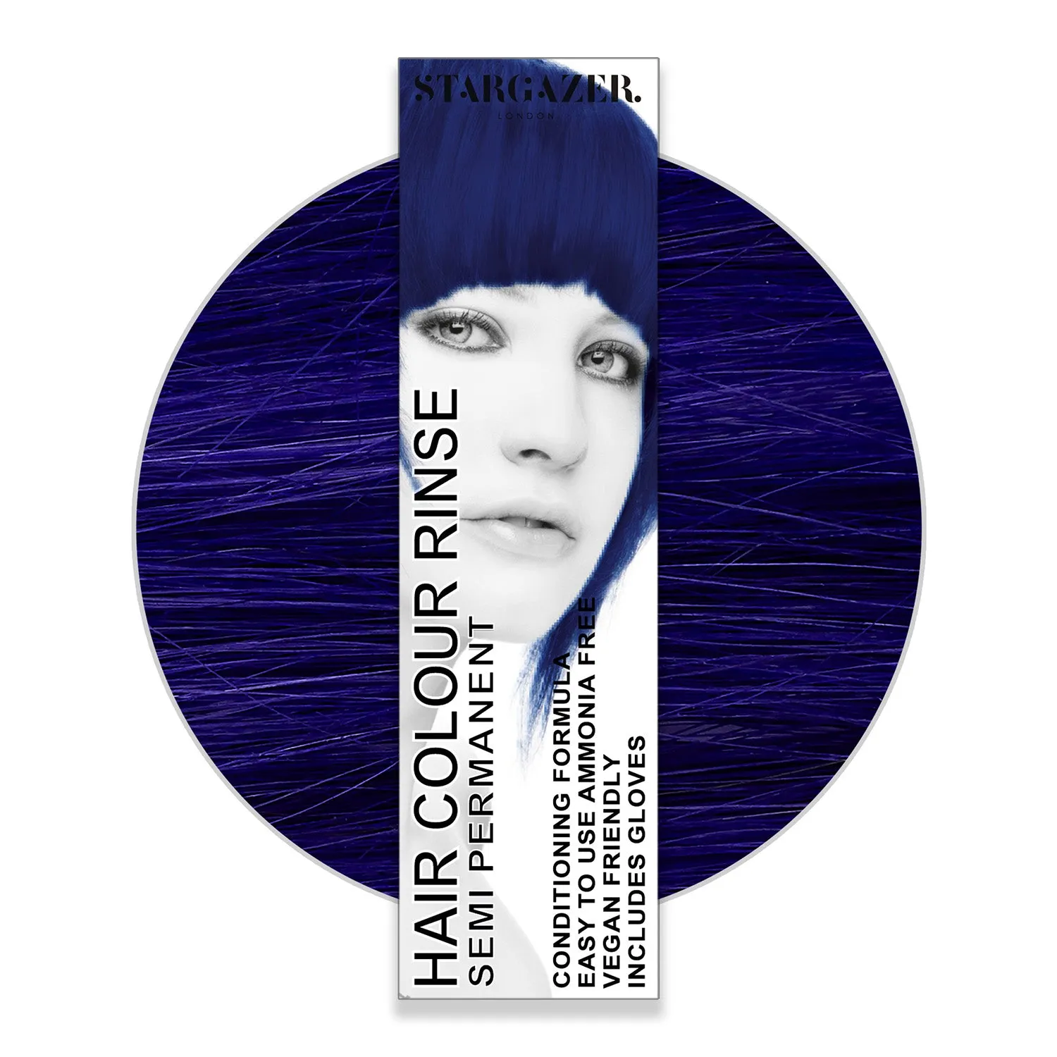 Stargazer Vegan Semi-Permanent Hair Color, Cruelty Free & Ammonia Free Conditioning Super Vibrant Long Lasting Hair Dye Made In The UK. Same Great Formula Since 1984, Includes Disposable Gloves For Application, 2.37 fl. oz. 2