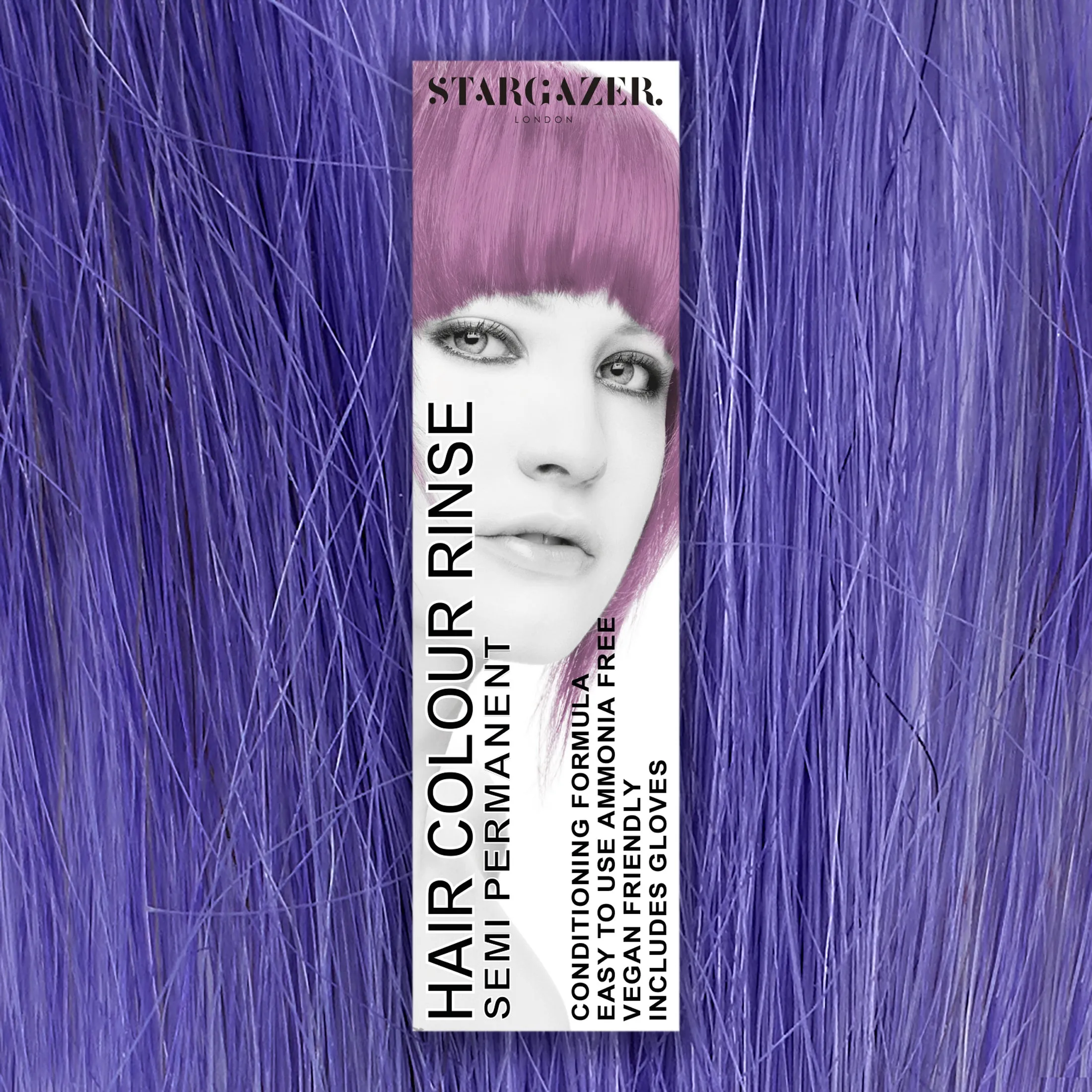 Stargazer Vegan Semi-Permanent Hair Color, Cruelty Free & Ammonia Free Conditioning Super Vibrant Long Lasting Hair Dye Made In The UK. Same Great Formula Since 1984, Includes Disposable Gloves For Application, 2.37 fl. oz. 2