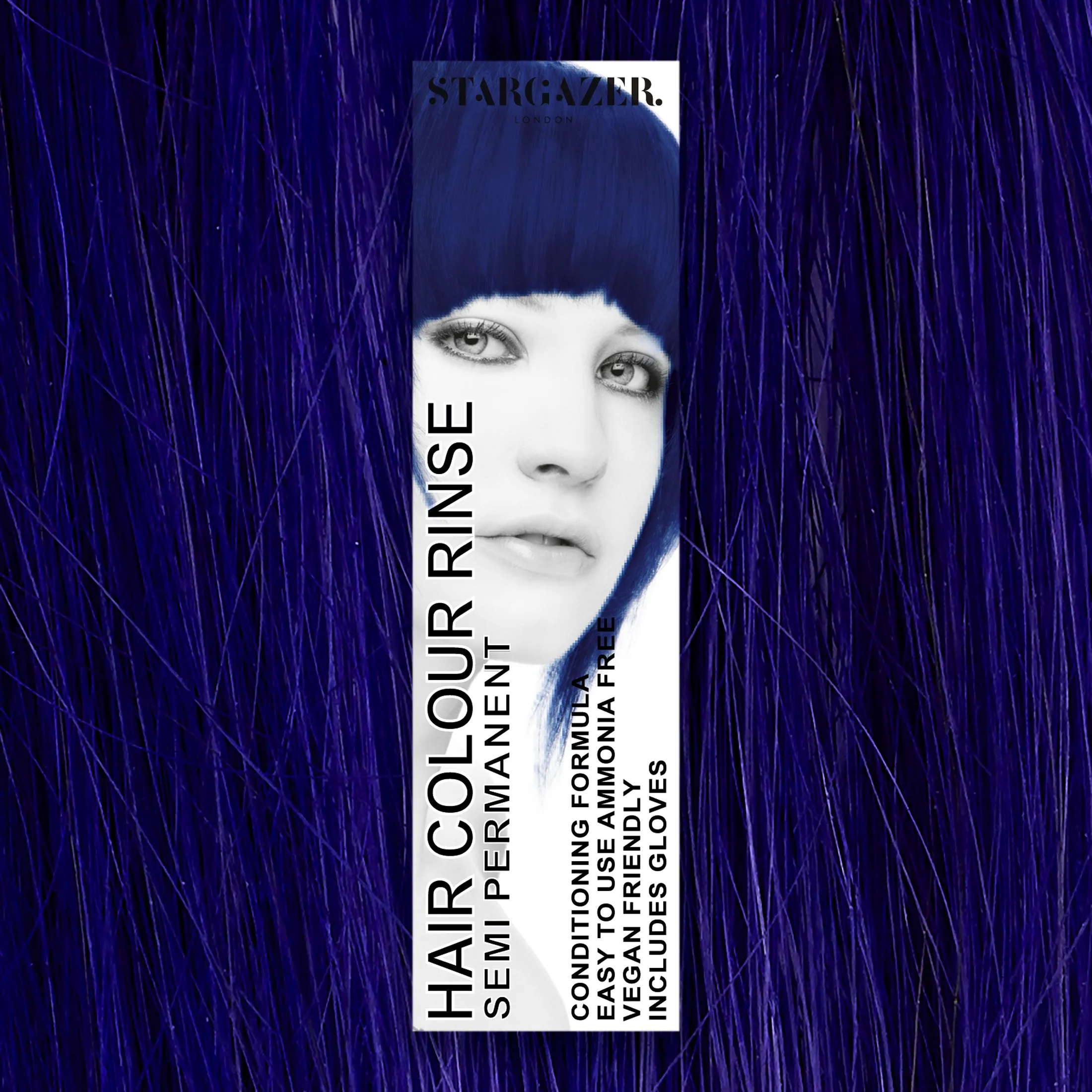 Stargazer Vegan Semi-Permanent Hair Color, Cruelty Free & Ammonia Free Conditioning Super Vibrant Long Lasting Hair Dye Made In The UK. Same Great Formula Since 1984, Includes Disposable Gloves For Application, 2.37 fl. oz. 2