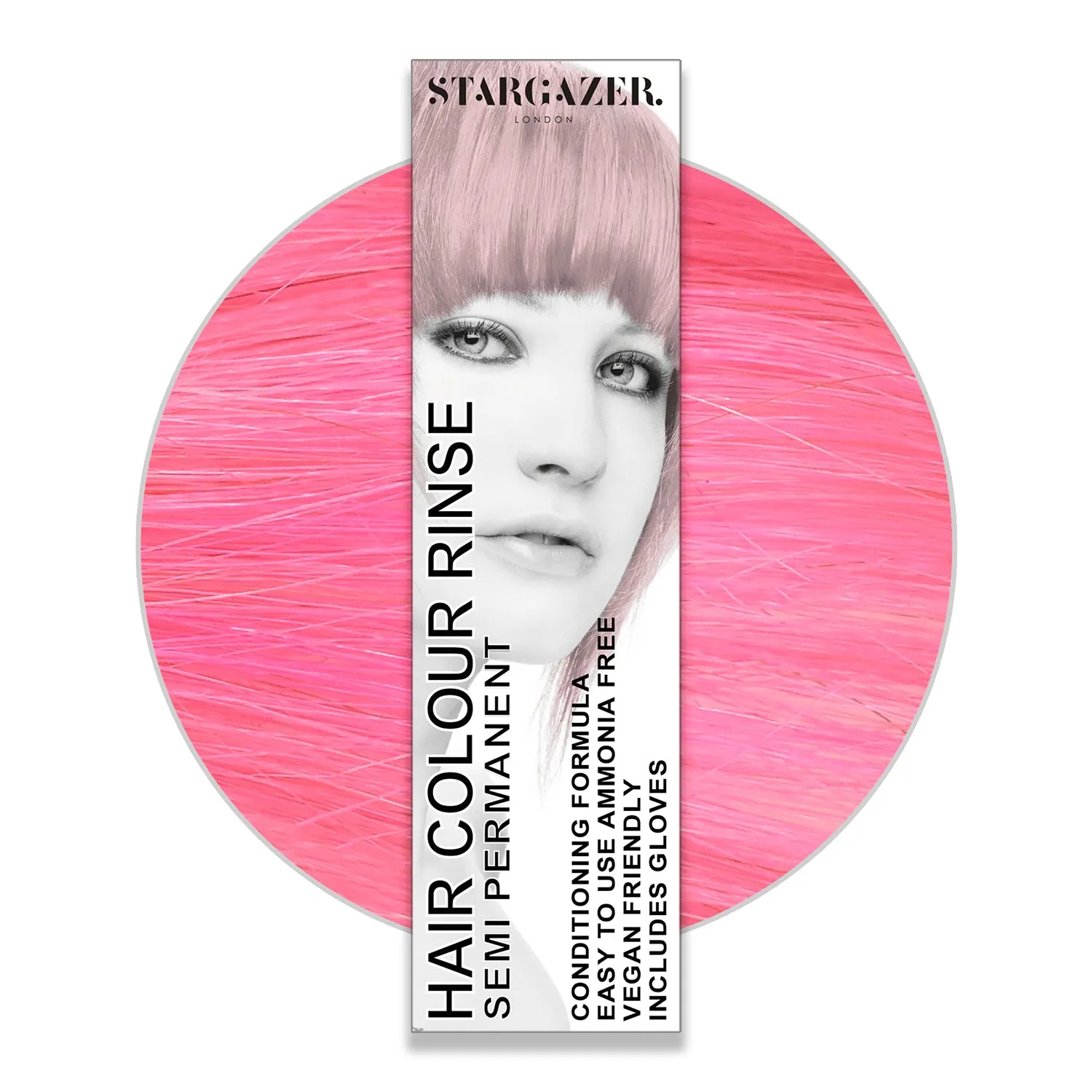 Stargazer Vegan Semi-Permanent Hair Color, Cruelty Free & Ammonia Free Conditioning Super Vibrant Long Lasting Hair Dye Made In The UK. Same Great Formula Since 1984, Includes Disposable Gloves For Application, 2.37 fl. oz. 2
