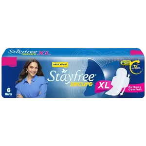 Stayfree Secure Cottony Comfort - XL 6 pads