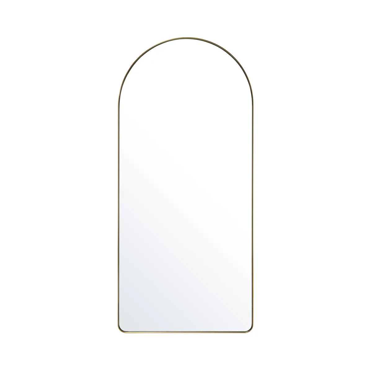 Studio Arch Floor Mirror, Brass