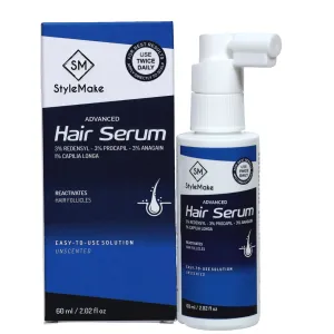 StyleMake Advanced Hair Serum for Men & Women With 3% Redensyl, 3% Procapil, 3% Anagain, 1% Capilia Longa | Hair Fall Control | 60ml