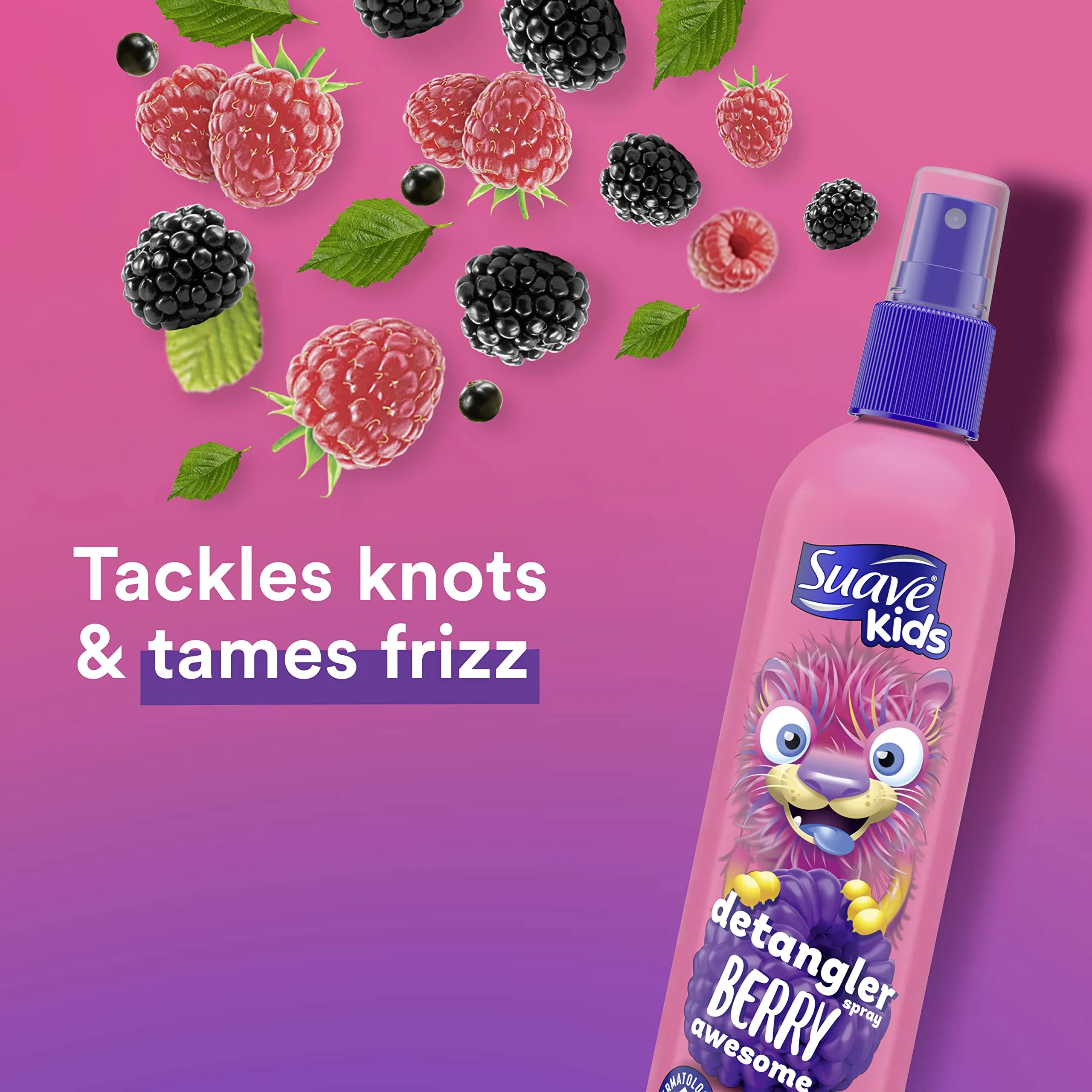 SUAVE kids detangler spray berry awesome سبريه الشعر بالتوت للاطفال من سواف