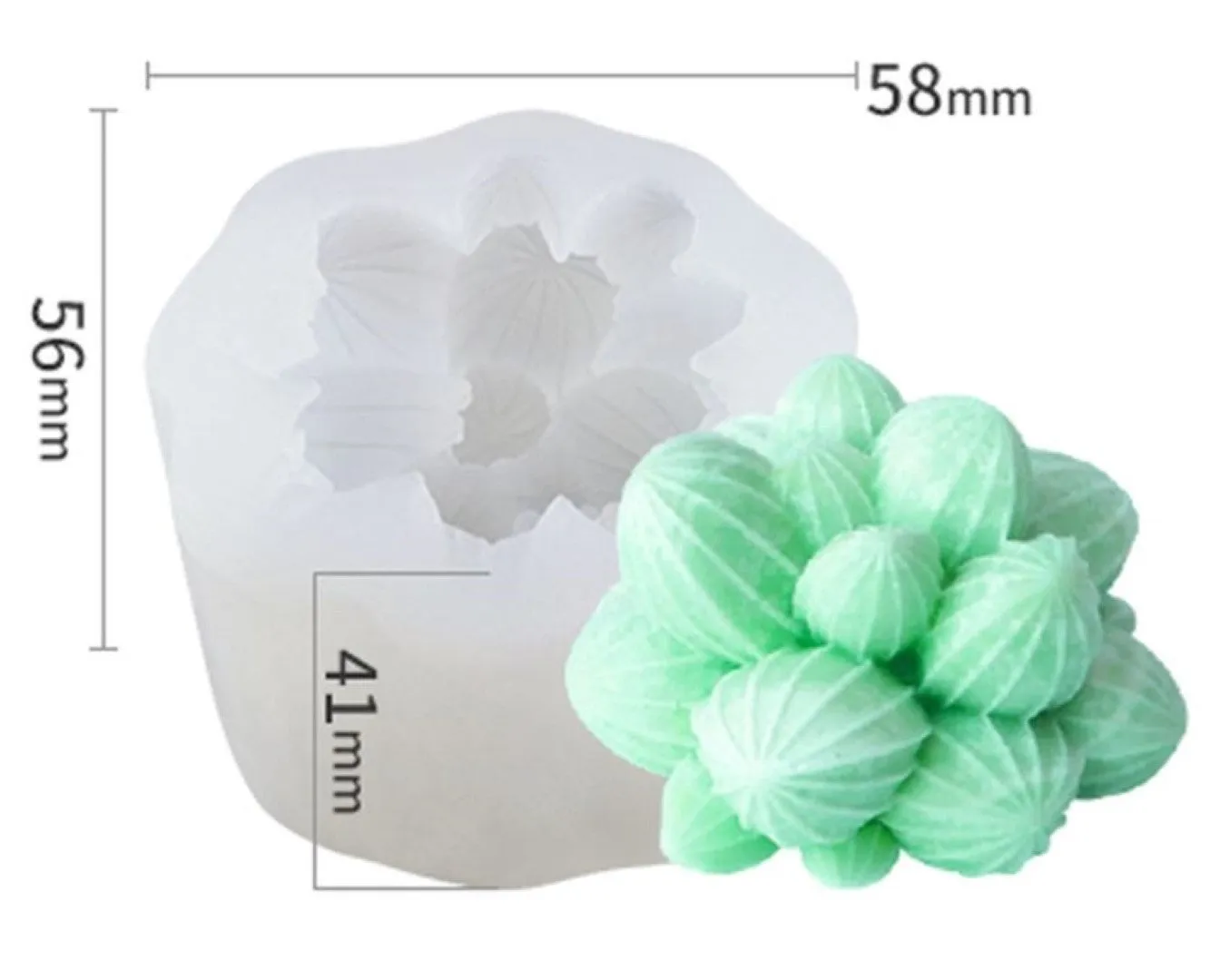 Succulents Melt & Pour Soap Kit - MP Soap Base, Mould, Fragrance, 2 Colour Bricks