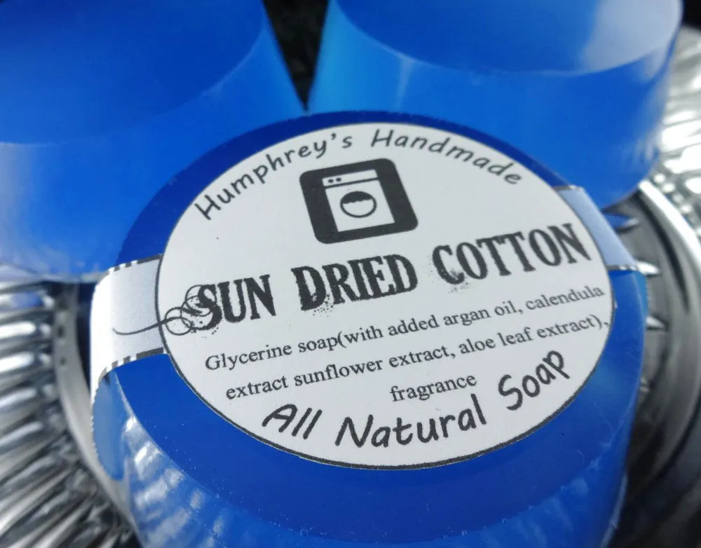 SUN DRIED COTTON Soap | Unisex | Fabric Softener Scented | Beard Wash | Shave Soap | Shampoo Bar