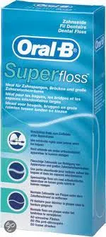 Super Floss Dental Floss on Braces and Implants 50 Pc