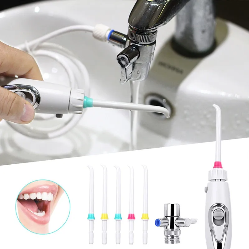 Tackore Faucet Oral Irrigator Water Dental Flosser  Toothbrush Irrigation SPA Teeth Cleaning Switch Jet  Family Water Floss