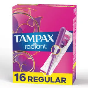 Tampax Radiant Regular 16 Unscented Tampons