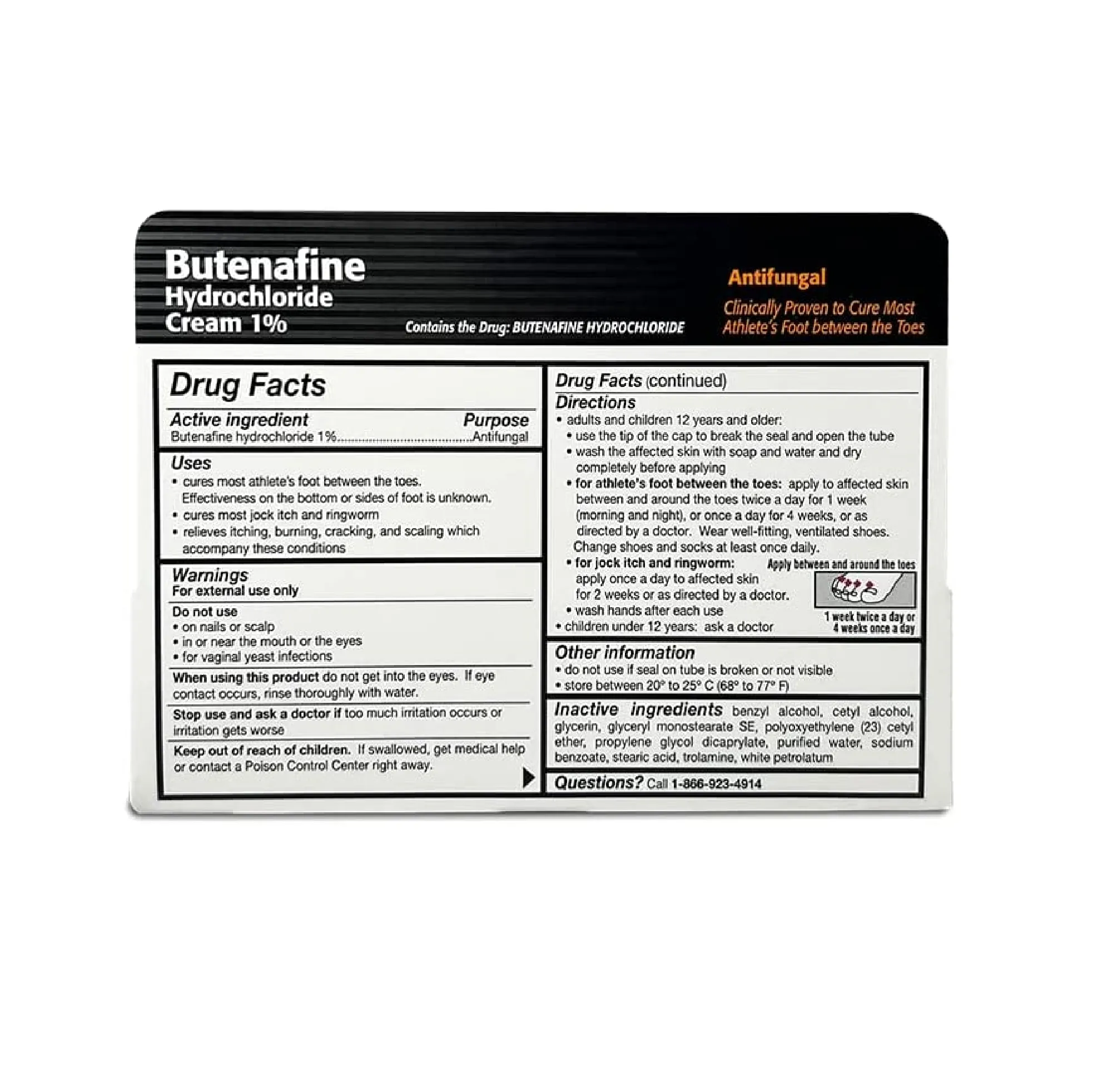 TARO Butenafine Hydrochloride AntiFungal Cream
