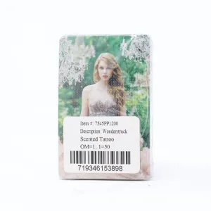 Taylor Swift Wonderstruck Scented Tattoo (Pack Of 50)  / New