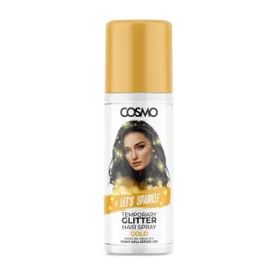 TEMPERORY GLITTER GAIR SPRAY - GOLD