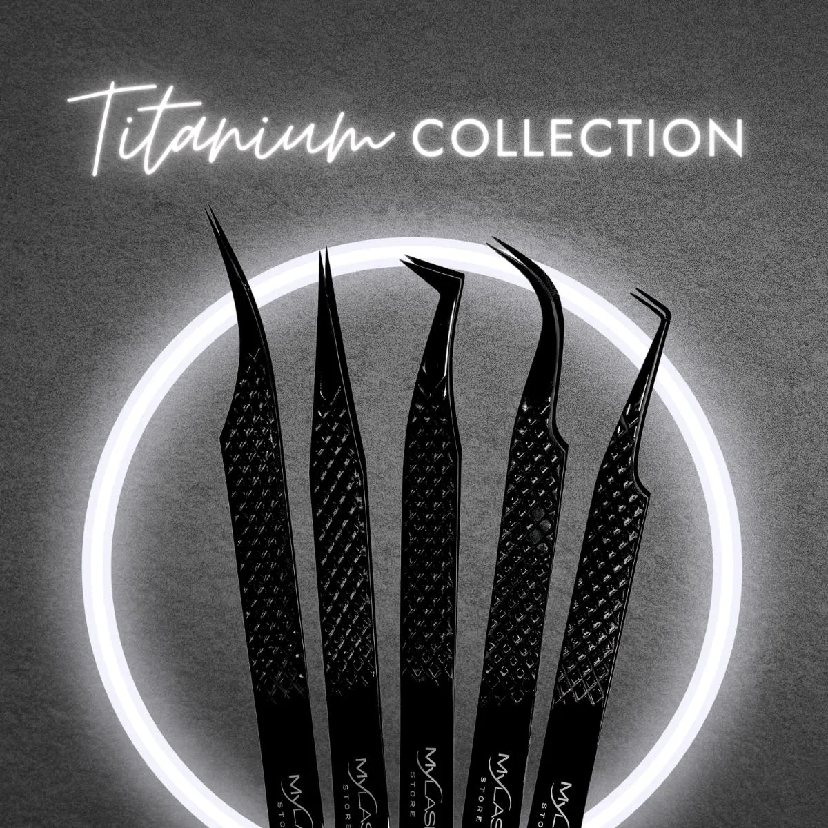 Titanium Lash Tweezers - 45 Degree