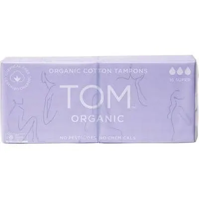 TOM Organic - Organic Cotton Tampons - Super (16 pack)