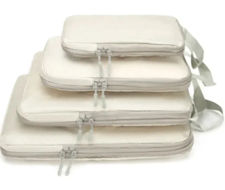 Travel Bag Suit With Shoe Bag Mesh Visual Luggage Organizing