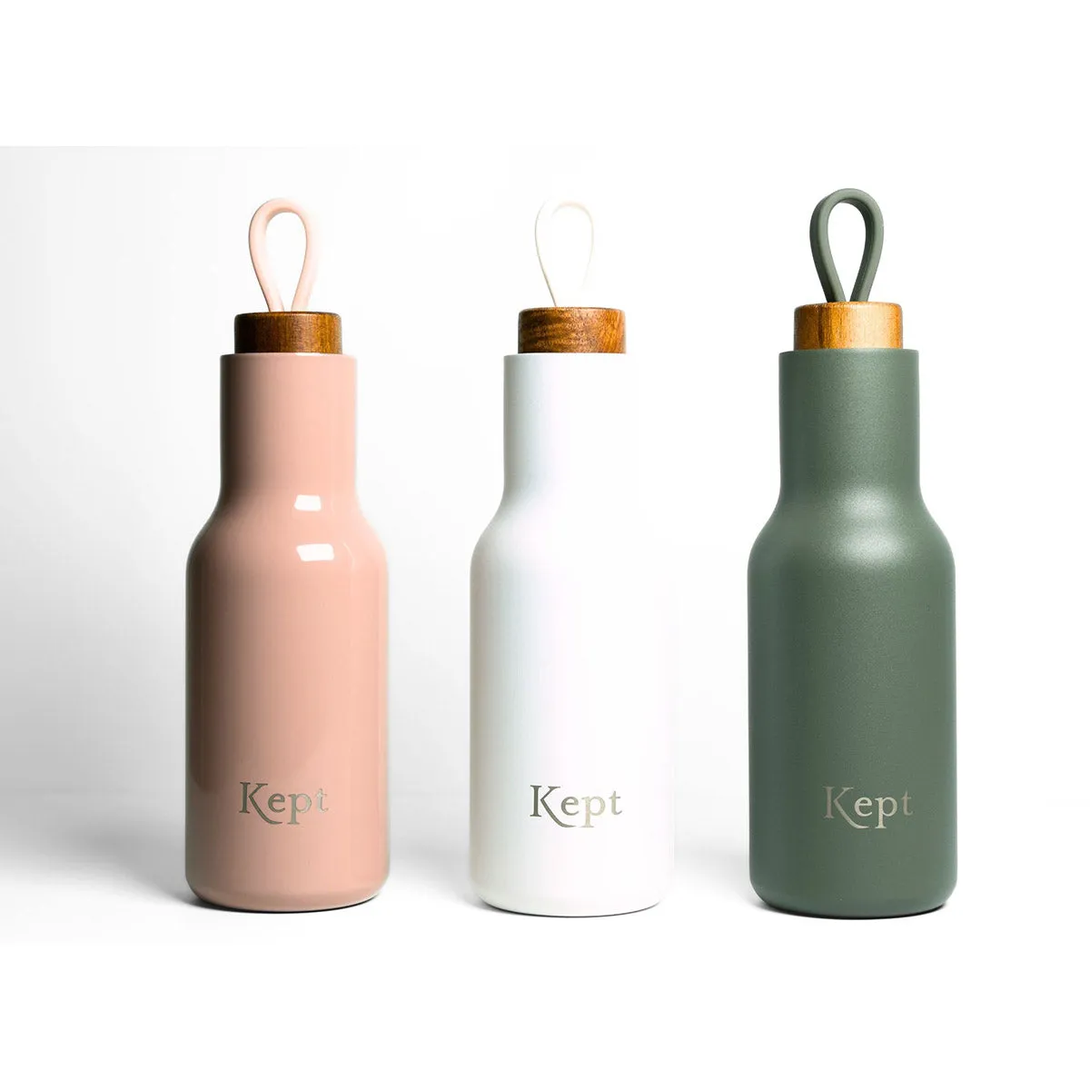 Travel Mug & Water Bottle Set, Chalk