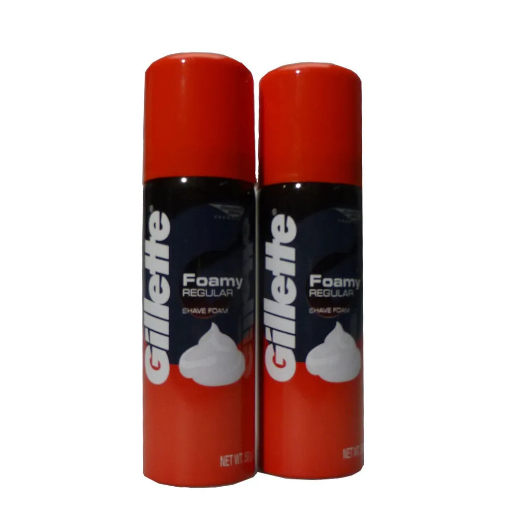 Travel Size Gillette Shaving Cream 2 Pack Travel Set