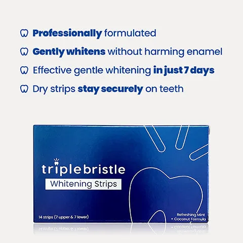 Triple Bristle Teeth Whitening Strips