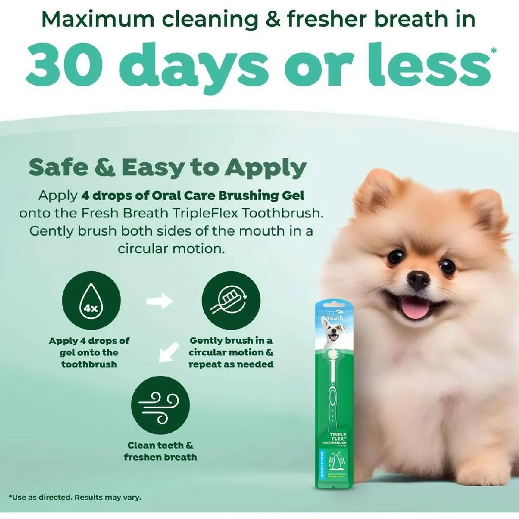 Tropiclean Fresh Breath Toothbrush For Small Dogs