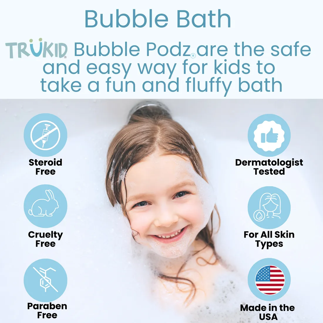 TruKid Lavender Scented Bubble Podz, 10 pcs Exp: 10/25