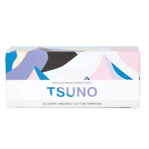Tsuno 16 Organic Cotton Tampons Super