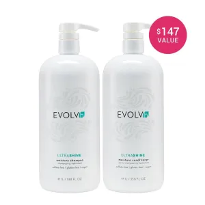 Ultrashine Moisture Shampoo & Conditioner 1L Duo