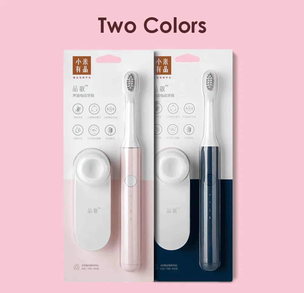 Ultrasonic Electric Smart Toothbrush Rechargeable Waterproof