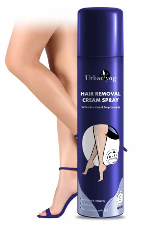 Urban Yog Hair Removal Cream Spray for Women - (200 ML * 10 Units) (Pack of 10) | Painless Body Hair Removal for women’s Hands, Legs & Under Arms | Natural & Safe