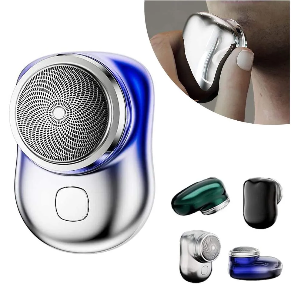 USB Mini Rechargeable Waterproof Electric Shaver Small Size Hair Shaver Trimmer