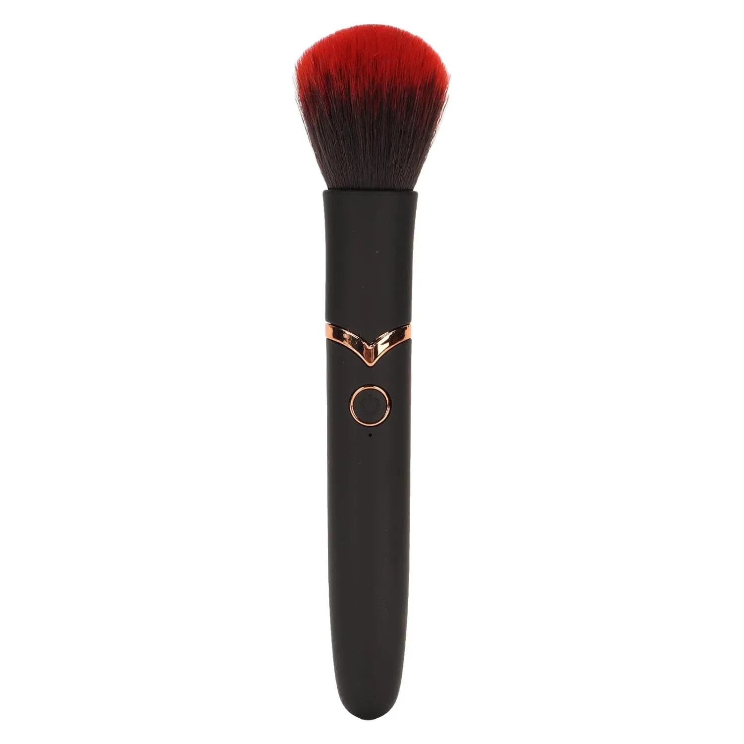 USB Rechargeable 10 Gears Makeup Massage Brush - Adjustable Electronic Loose Powder Cosmetic Tool for Relieving Soreness(BLACK)