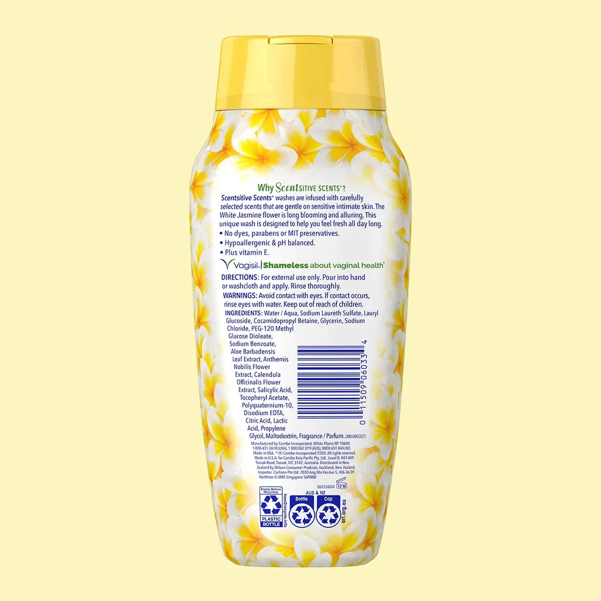 Vagisil Scentsitive Scents® White Jasmine Intimate Wash 354ml