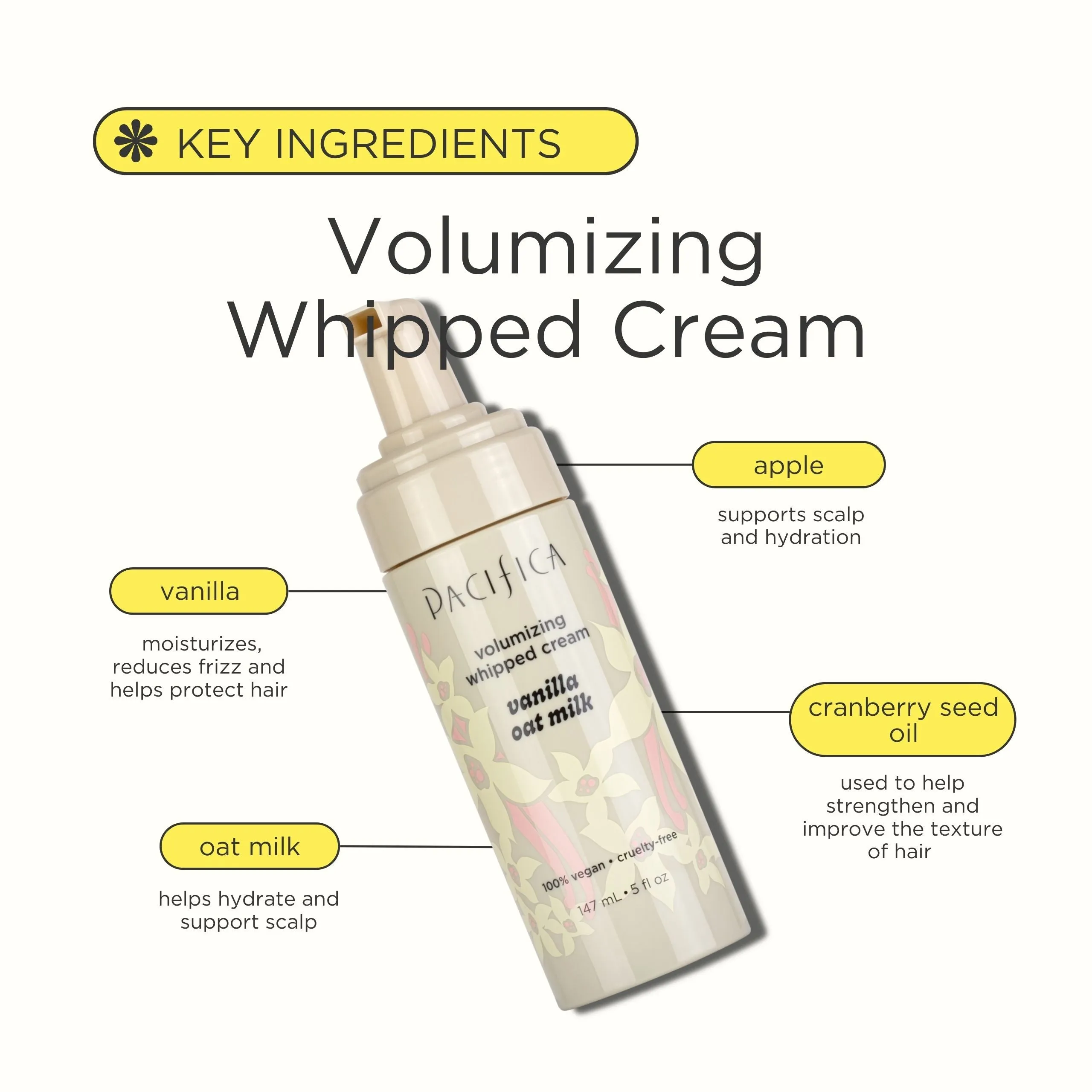 Vanilla Oat Milk Volumizing Mousse
