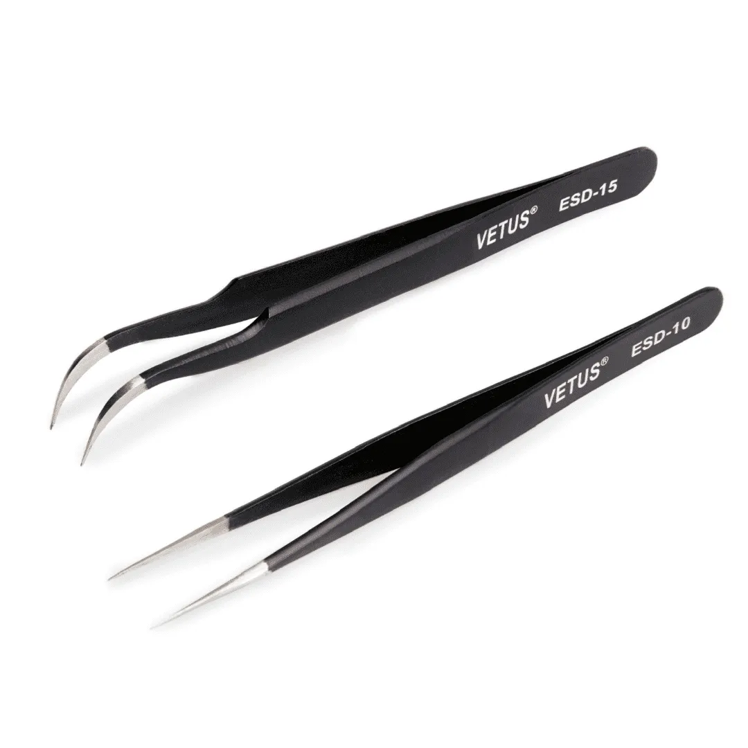 Vetus Anti Static ESD Tweezer Combo