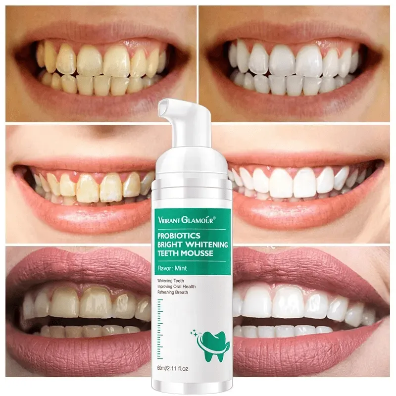 Vibrant Glamour Probiotics Bright Whitening Teeth Mousse - 60ml