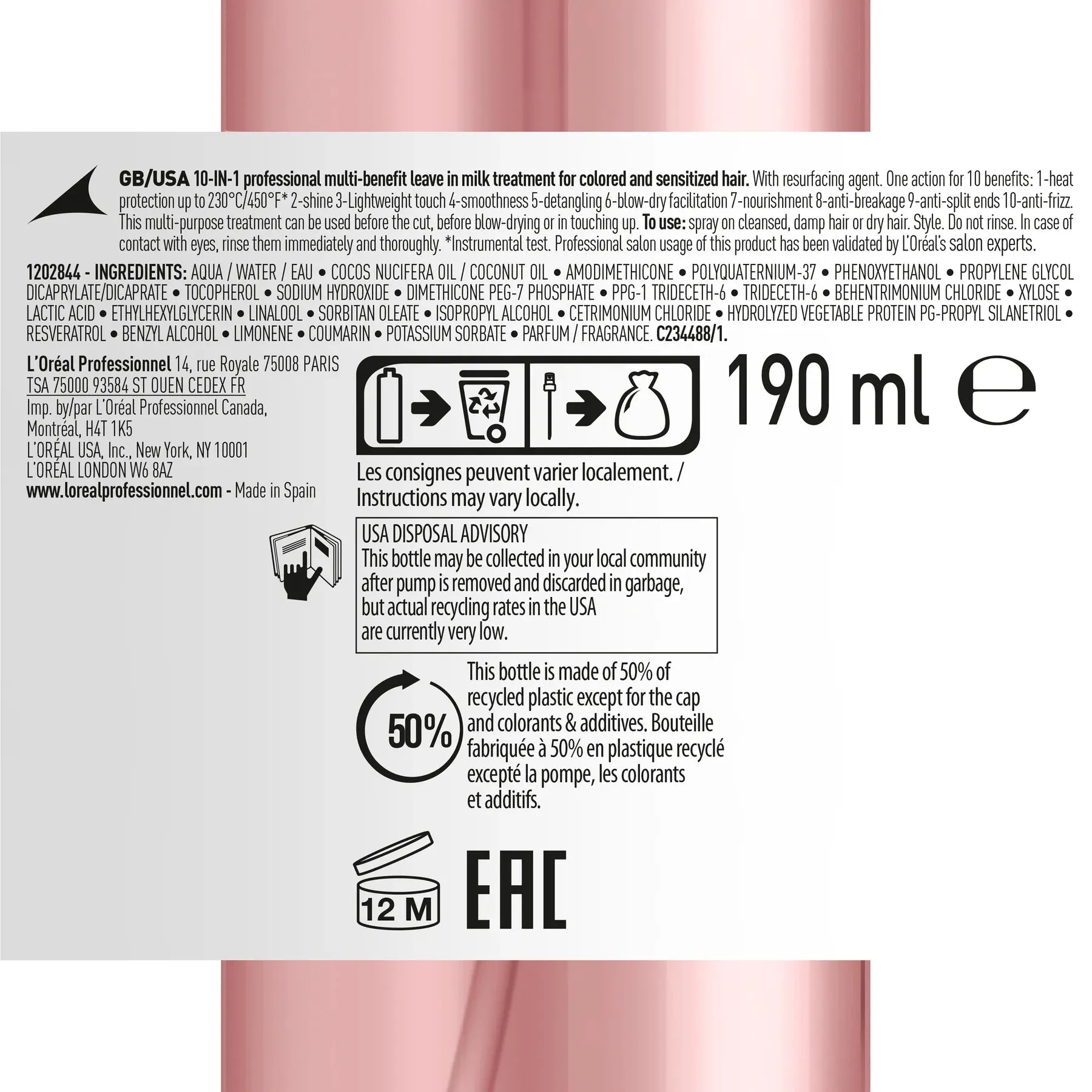 Vitamino Color 10-in-1 Professional Milk