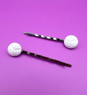 Volleyball Clay Bobby Pins