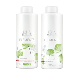 Wella Elements Renewing Shampoo & Lightweight Renewing Conditioner 1 Litre Duo