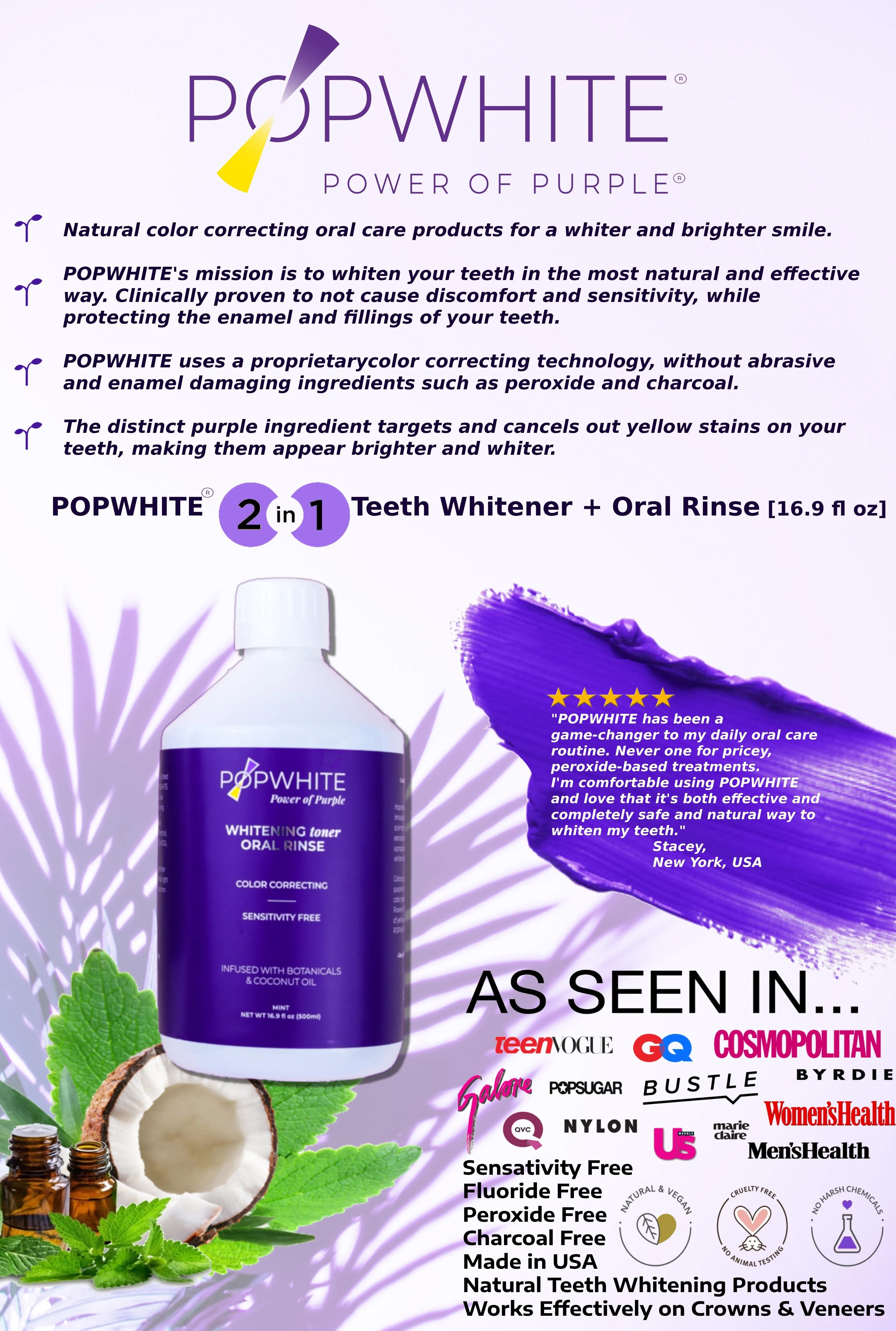 Whitening Oral Rinse [16.9 fl oz]