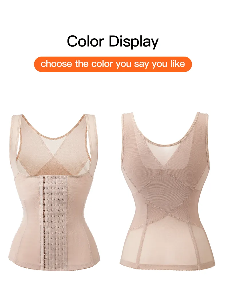 Women Corset vest style body shaper female postpartum - MOQ 10 Pcs(Mix & Match Sizes)