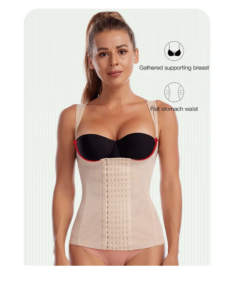 Women Corset vest style body shaper female postpartum - MOQ 10 Pcs(Mix & Match Sizes)