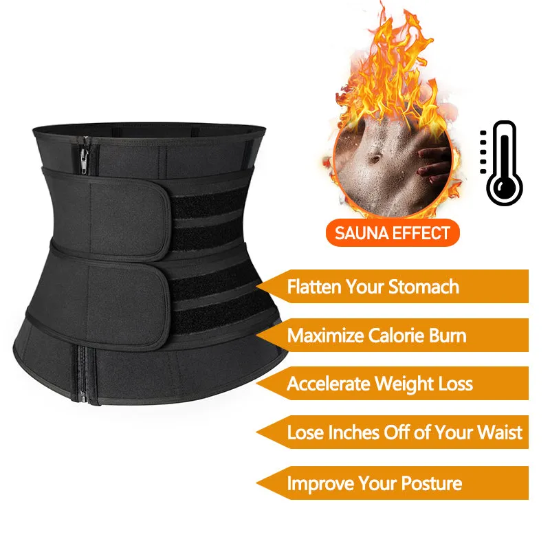 Women's Waist Trainer Neoprene Sauna Belt Tummy Control Strap Slimming Fitness Belt