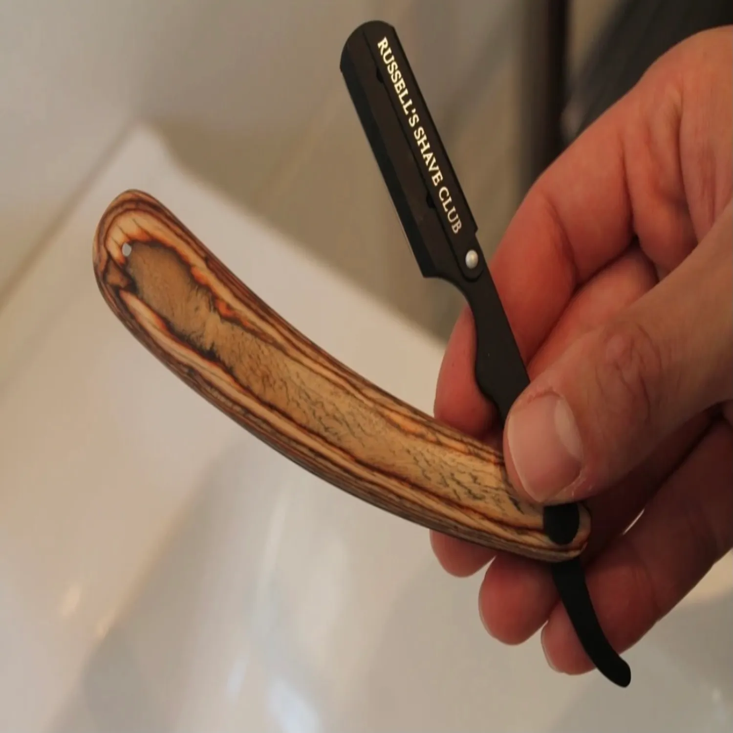 Wooden Handle Cut-Throat Razor